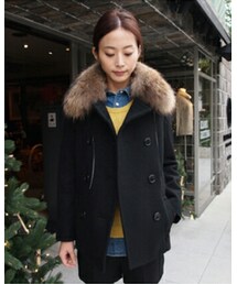 BEAUTY&YOUTH UNITED ARROWS | メルトンファーピーコート(ピーコート)
