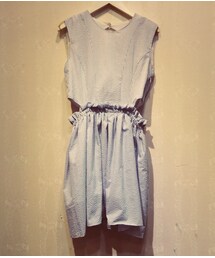 Step Korea | 細直條小心機露腰洋(ワンピース)