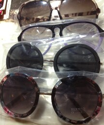 Layyy's販 | 圓圓眼 磨砂黑/琉璃花(サングラス)