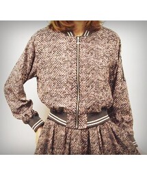 COCO DEAL | ツイード風ブルゾン(ブルゾン)