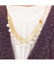 Lattice | pearl necklace(ネックレス)
