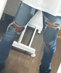 minsobi | スキニージップアップパンツ　(デニムパンツ)