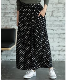 AMERICAN HOLIC | ダブルタックワイドパンツ(その他パンツ)