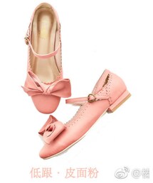 bacio bouquet榛果可可花束 | 幸月 皮面粉(その他シューズ)