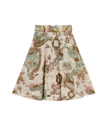 F i.n.t | 地図柄ミドル丈サーキュラースカート(スカート)