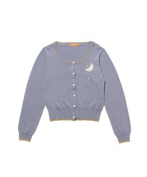 F i.n.t | ムーンパッチワークアクリルコットン長袖ニットカーディガン/F i.n.t(カーディガン/ボレロ)