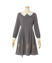 F i.n.t | アンティーク手鏡刺繍クレリックワンピース(ワンピース)