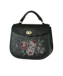 F i.n.t | ローズ刺繍ハンドBAG(ショルダーバッグ)