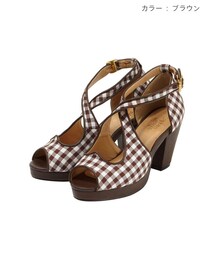 an another angelus | ギンガムチェックハートサンダル(サンダル)
