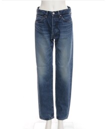 HYKE | men'sぽいゆったりなのにウエスト、腰回りはladiesラインをしっかり考えられている素朴な計算しつくされたところに惚れた。赤耳がツボ。(デニムパンツ)
