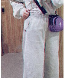 浅色牛奶阔腿裤 | デニムパンツ