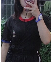 黑色紧身T恤 | Tシャツ/カットソー