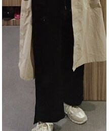 绒布阔腿裤 | チノパンツ