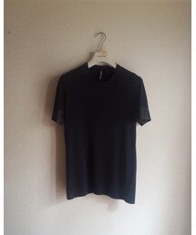 NEIL BARRETT | NEIL BARRETT レザー切り替えTシャツ(Tシャツ/カットソー)