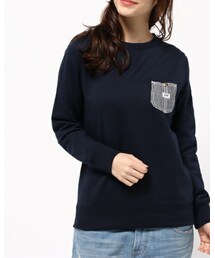 Lee | 【Lee×CIAOPANICTYPY】コラボデニムポケットスウェットプルオーバー(スウェット)