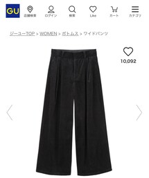 GU | コーデュロイワイドパンツ(パンツ)