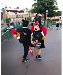 後ろ | #リンクコーデ#しまむら#ディズニー#ハロウィン(その他)