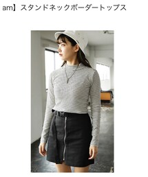 CHEER CLOSET | mimnamセレクトのお洋服。丈が短めなのがまた可愛い。ぴったりめであったかい。Tシャツの中に着てインナーとしても使える🙆‍♀️(トップス)