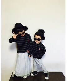 韓国子供服 | icoがhicoにポーズ指導中‼️(キャップ)