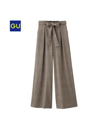 GU | ｳｴｽﾄﾘﾎﾞﾝﾜｲﾄﾞﾊﾟﾝﾂ(ｸﾞﾚﾝﾁｪｯｸ)(その他パンツ)