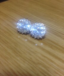 ゴールド×クリスタル(ピアス（両耳用）)