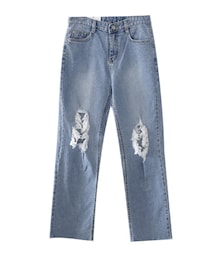 fd style | ヴィンテージダメージ加工デニム (デニムパンツ)