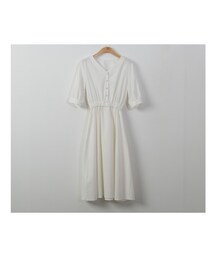 fd style | ウエストゴムリネン混ワンピース(ワンピース)