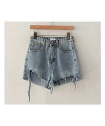 fd style | カッコイイダメージ加工デニムショートパンツ (デニムパンツ)