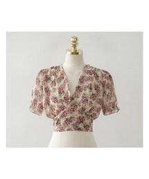 fd style | [22XX]バックリボンフラワーブラウス(シャツ/ブラウス)