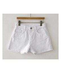 fd style | [22XX]シンプルホワイトショートパンツ (その他パンツ)
