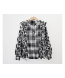 fd style | ボリュームシャーリングチェックブラウス(シャツ/ブラウス)