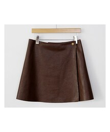 fd style | [22XX]スナップボタン合皮ミニスカート(スカート)