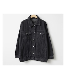 fd style | ベーシックブラックデニムジャケット(デニムジャケット)