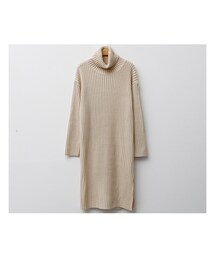 fd style | [22XX]ボールドリブタートルネックニットワンピース(ワンピース)