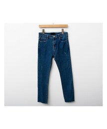 fd style | スリムフィット裾カットオフデニムパンツ(デニムパンツ)