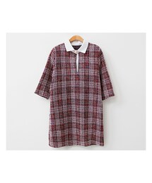 fd style | [22XX]配色カラーツイードワンピース(ワンピース)