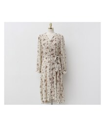 fd style | 両サイドロングスリット花柄ワンピース(ワンピース)