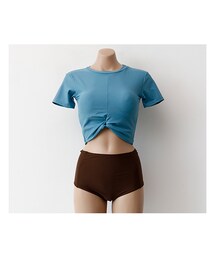 fd style | [22XX]クロスツイストクロップド丈タンキニ (水着)