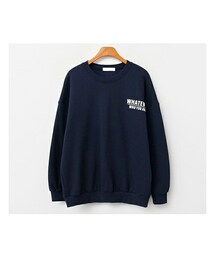 fd style | パイピングレタリング起毛スウェットプルオーバー(スウェット)