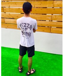 back shot📸 | PIZZAバックがお気に入り❗️実はこれ既製品ではなくて、作ってもらったやつです❗️(その他)