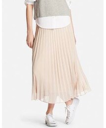 UNIQLO | WOMEN シフォンプリーツスカート(スカート)