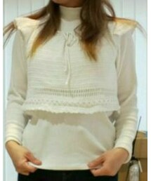 UNIQLO | リブハイネックTシャツ(ニット/セーター)