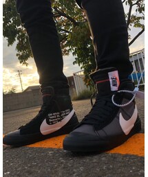 スニーカー映え | 夕日にoff-white、たまらん👟💕(スニーカー)