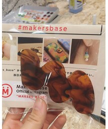 ハンドメイドのバレッタ | Makers Baseで作りましたー！デザインは、あんまりみないうねうねにしてみた。秋なのでべっこうをチョイス！(バレッタ/ヘアクリップ)