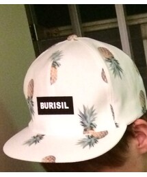 BURISIL | パイナップル白帽子(キャップ)