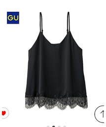 GU | レースサテンキャミソール(キャミソール)