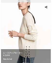 H&M | レースアップセーター(ニット/セーター)