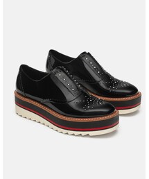 ZARA | スタッズ付きプラットフォームシューズ(ローファー)