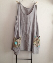 happy panda | mina perhnenの生地で大きなポケットを付けました^o^(チュニック)