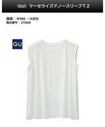 GU | マーセライズドノースリーブT(Tシャツ/カットソー)